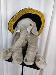 Elephant ventriloquist puppet dummy plush 22x 18 x 14 #23