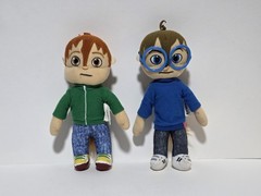 Alvin and the Chipmunks Plush Set Simon & Theodore 9 Inch Stuffed Toys 2017