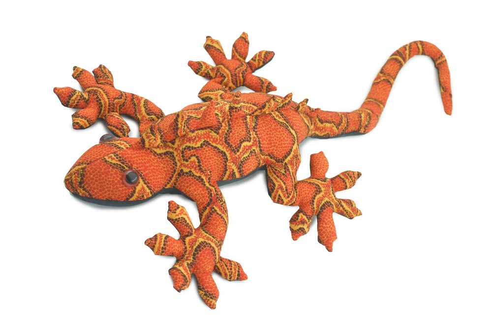 Lizard Plush Stuffed Large Iguana Sand Toy Orange Cute Gift 17″ 2 lbs TH63 BB308