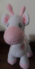 Gymboree Giraffe White Pink Baby Toddler Plush Stuffed Animal Toy lovey