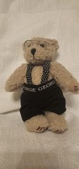 George Teddy Bear With Glasses Jointed Plush 8″ OPI Products Vintage (Cheri)
