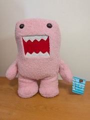 15” Brand New With Tag 2011 Pink Fuzzy Big Domo Kun Nanco Product Rare Cute