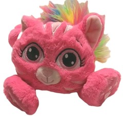 Rainbow Fluffies 12″ Plush – Unhide the Rainbow Inside – Pink Kitty / Cat