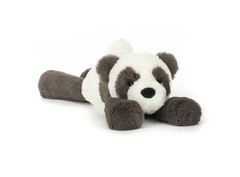 New Smudge Panda lying plush doll with tags and Dust Bag