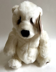 Dakin Lou Rankin Friends Fairbanks White Bear Plush Stuffed Animal 14″, NICE,