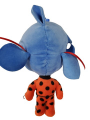 Zag Miraculous Ladybug Plush Toy Back Pack Clip 4 Inch By PMI Kids World