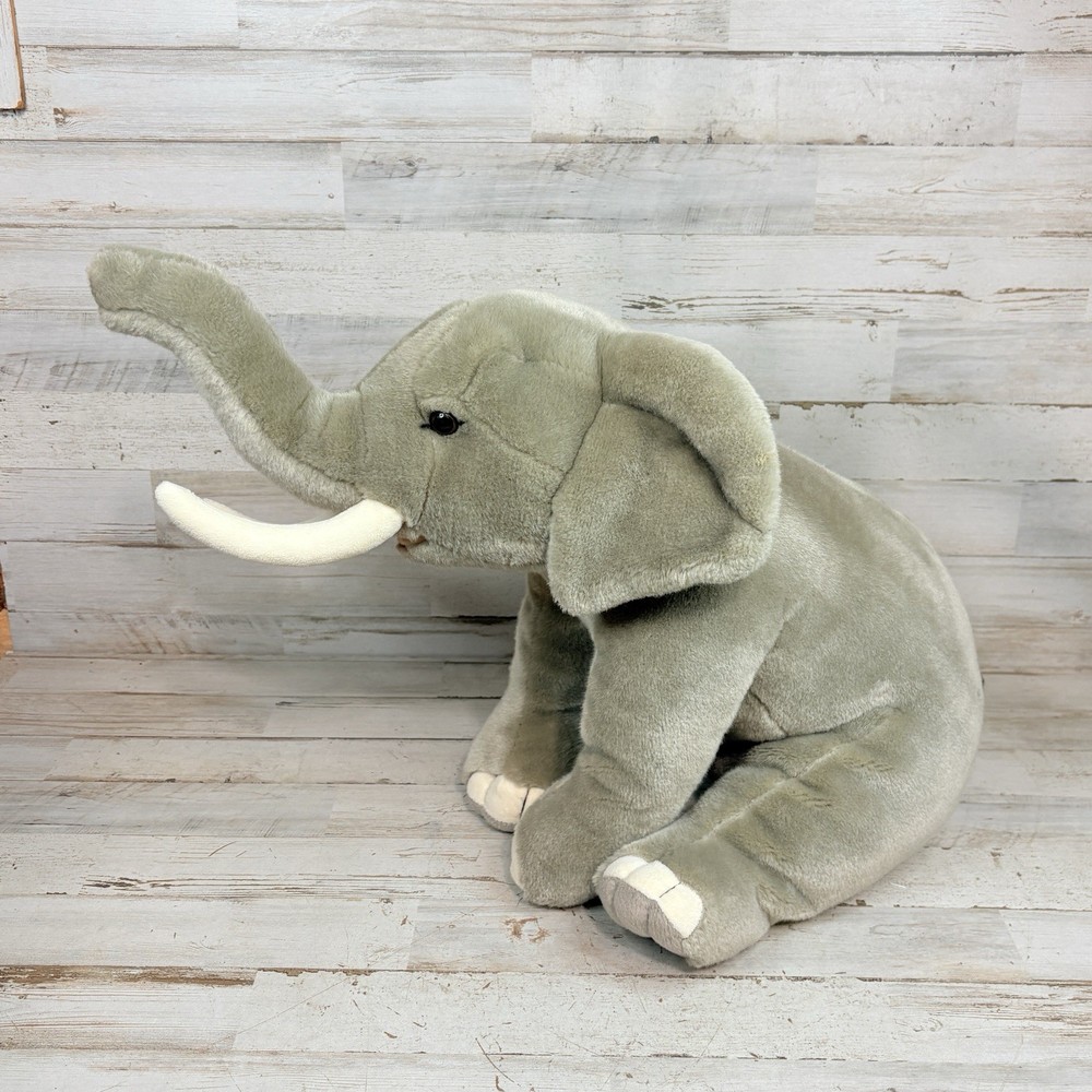 2013 FAO Schwarz Toys “R” Us Big Sitting Elephant Plush Stuffed Animal