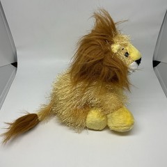 2 Ganz Webkinz Plush One Black/ White Stuffed Cow And One Lion, No Code