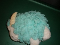 Dakin Vintage Ram Plush Blue White 7″x7″ (T129)
