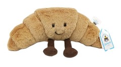 Amuseables Jellycat London Croissant Authentic 9x3x3 Stuffed Plushy