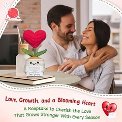 Red Crochet Gifts for Boyfriend – 1 Year Anniversary – Love Bloomed
