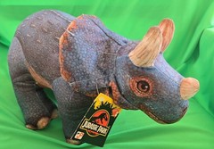 Jurassic Park Original 1992 Triceratops Plush With Tags