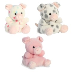 Aurora Plush Palm Pals – SET OF 3 PIGS [Patsy, Wizard & Piggle](5 inch) – New