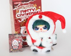 BB3 Baby Three Merry Christmas Red Crown Enroy Santa Claus Plush Pendant