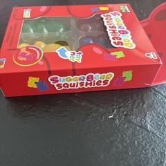 Crazy Fun Sugar Bear Squishies Set 4-Pack New In Box Scented Gummy squishy