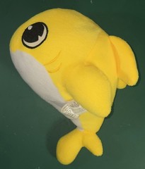 Nanco 9″ Baby Shark Pup Standing Yellow White Stuffed Animal Toy Soft Pre-owned