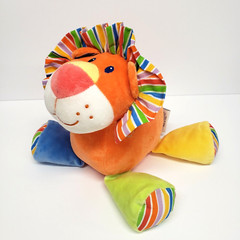First Impressions 11″ Lion Rainbow Stripes Swirls 2012 Stuffed Animal Plush