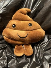 Emoji Poop Plush Stuffed Animal Toy Brown Small 6-14in Smiling 3-7 Years 3-4 4-7