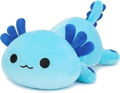 Axolotl Plush Cute 13 inch Stuffed Animal Soft Blue Pillow Kawaii Plush Toy G…