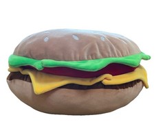 Hamburger w Cheese Plush 16” Novelty Pillow