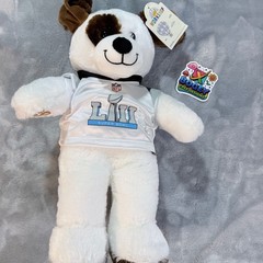 Build a Bear Workshop Classic Puppy NFL Super Bowl LII Plush Stuffed Animal Dog