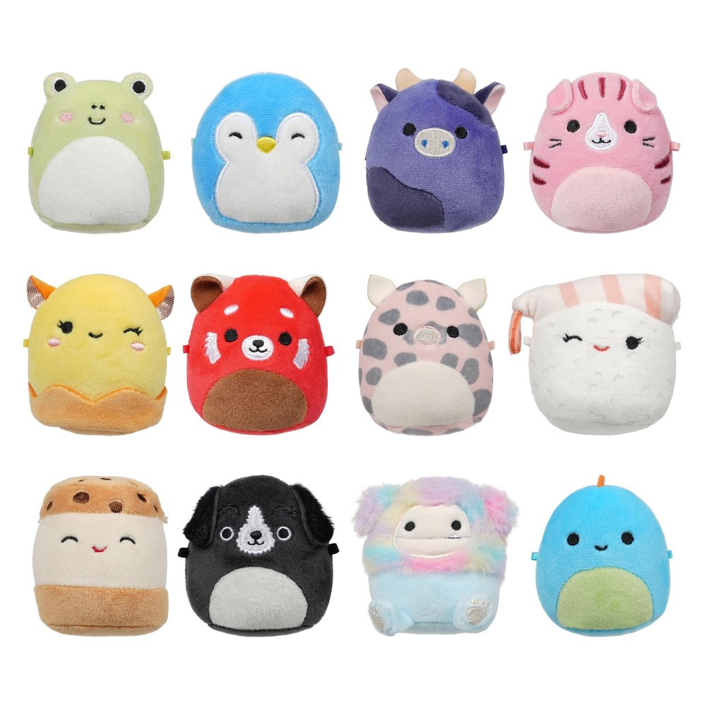 Squishmallows Original Micromallows 12-Pack – Aquitaine, 2.5 inches, Multi