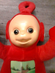 Vintage Teletubbies POE 13″ Stuffed Plush Kids Toy Flamingo TV Hologram PBS KIDS
