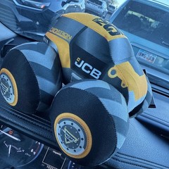 2025 SPIN MASTER MONSTER JAM JCB DIGATRON PLUSH TRUCK WITH ENGINE SOUNDS NEW