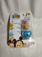 Stackable DISNEY TSUM TSUM 3 Pack Cheshire Cat 140 Tigger 150 Stitch 165