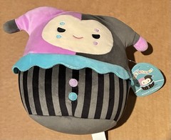 Squishmallows 8” Alsace Lorraine the Jester Purple & Black Plush