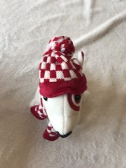 Target Bullseye Dog 7″ Plush Stuffed Animal Christmas Bull Terrier