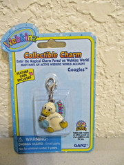Webkinz Collectible Charm -Googles -New with code. Original packaging.