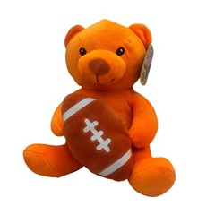 Sugar Loaf Kellytoy Orange Teddy Bear Plush Holding Football GamerGreen 10″ NWT