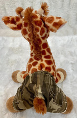 Classic Webkinz GIRAFFE GANZ 11″ Plush Stuffed Animal NO CODE HM403