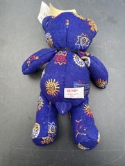 Pendleton Bear by GUND Sun Signs Bear Smithsonian NMAI Navy Blue Wool Plush Bear