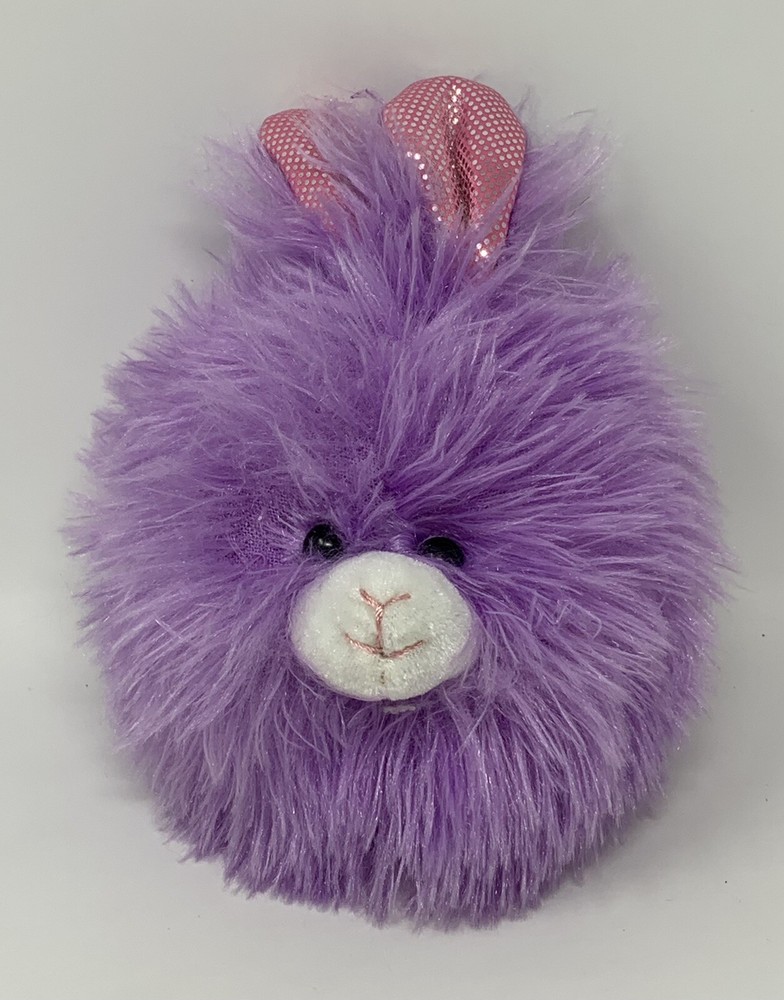 Blip Toys Round Bunny Rabbit Plush Stuffed Animal Soft Toy Purple 2013 Easter