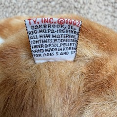 HTF Vintage early-1990s TY Classics Mittens plush with a 1993-dated tush tag.
