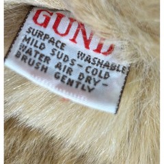 VTG 1985 GUND Muttsy the Puppy Dog Suede Paws 23″ w/tail Plush Toy Collectible