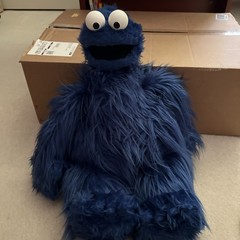 Rare One Of A Kind Cookie Monster Replica Plush With Googily Eyes 28 Inch