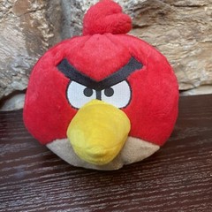 Angry Birds Red Bird Plush Rovio 2010 Stuffed Animal 8″ No Sound Or Tag