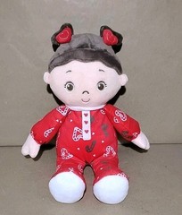 Baby Starters Baby Doll 13 inch Pajama Candy Cane Print Plush Toy