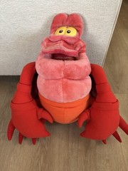 Mattel Disney’s Little Mermaid Sebastian Crab 24” Large Plush Vintage 1990’s