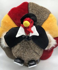 People Pals Plush Turkey 12″ Holiday Thanksgiving Stuffed Animal Decorative