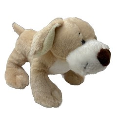 Tawny Pup Tan Brown White HM452 Ganz Webkinz Plush 10″ Lovey Toy No Code