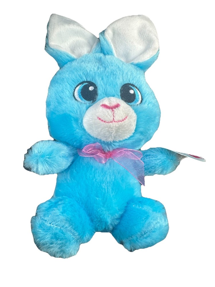 Fuzzy Fiends Ester Blue Bunny 6 Inches Tall