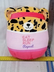 Squishmallow 9″ X 9″ Wellness Squad LEXIE Cheetah Eat Sleep Run Repeat