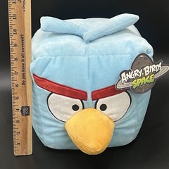 Angry Birds 8 inches Space Ice Cube Light Blue Square Bird Plush Toy – NWT