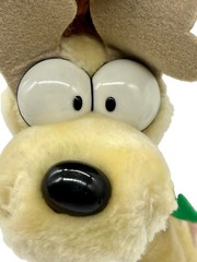 Odie Dog Garfield with Reindeer Antlers Scarf Plush 10 inches Christmas Vintage