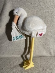 Vintage DAKIN STORK Plush 80s Nostalgia Stuffed Animal Baby Shower Gift Mother