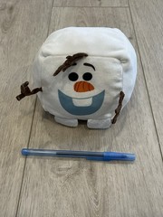 Disney Frozen Olaf Cubd Collectibles Soft Plush Stuffed Cube White Snowman